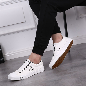 Pantofi casual pentru bărbați din pânză, în stil coreean, respirabili, vârf rotund, talpă vulcanizată