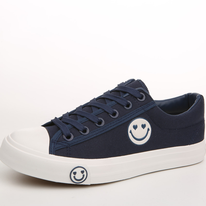 Pantofi casual pentru bărbați din pânză, în stil coreean, respirabili, vârf rotund, talpă vulcanizată