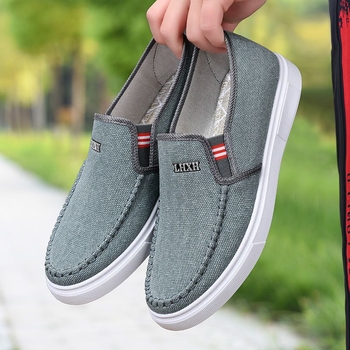 Muške platnene tenisice – bez vezica, prozračne, lagane, niski vrh, špičasti nos