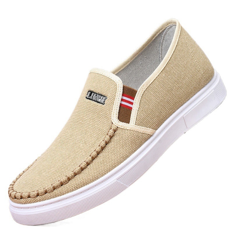 Muške platnene tenisice – bez vezica, prozračne, lagane, niski vrh, špičasti nos