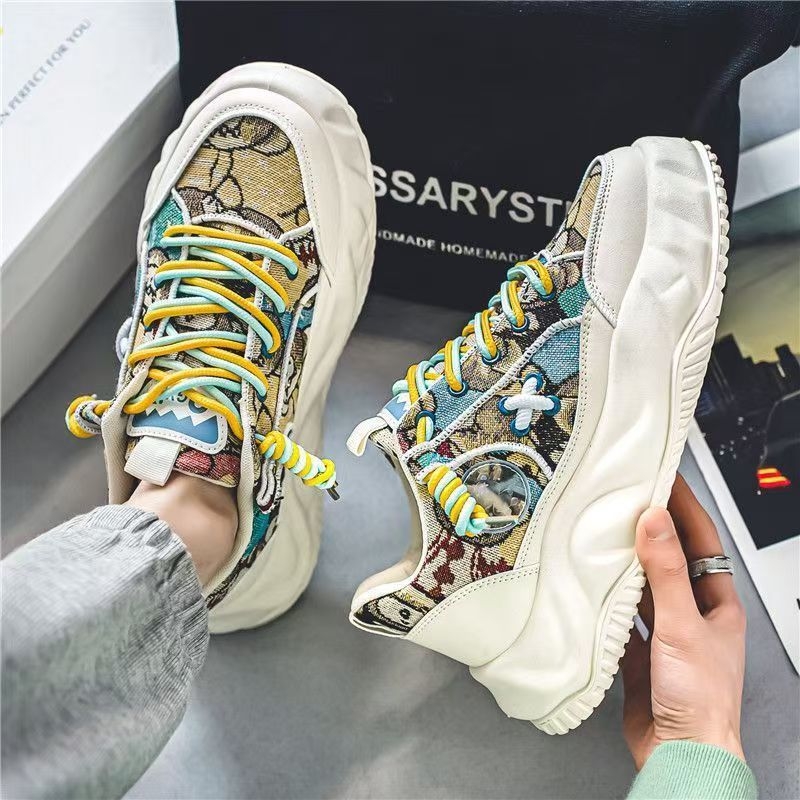 Loafers bărbătești de vară, din pânză, talpă din cauciuc, profil scăzut, vârf rotund