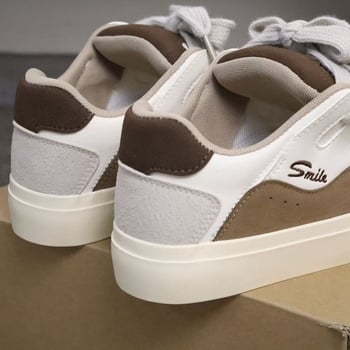 VASIBAEN Muške tenisice od platna – lagane, PU gornji dio, gumena potplat, niski kroj, okrugli vrh prsta