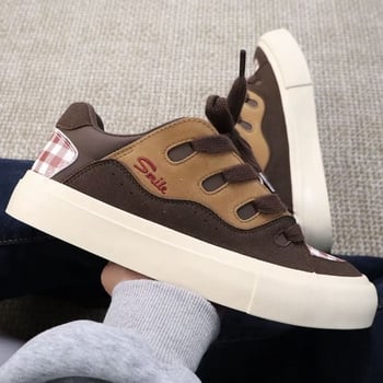 VASIBAEN Muške tenisice od platna – lagane, PU gornji dio, gumena potplat, niski kroj, okrugli vrh prsta