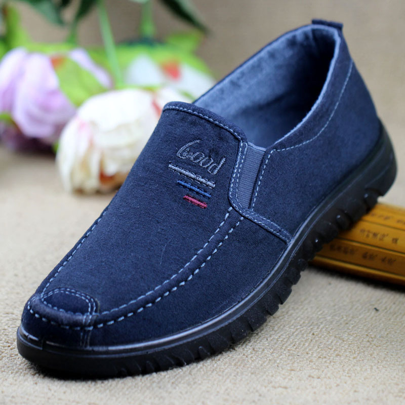 Old Beijing Cloth Shoes Denim balerinke s prozračnim gornjim dijelom, okrugli vrh, ravna peta, PU đon, ljetna svakodnevna obuća