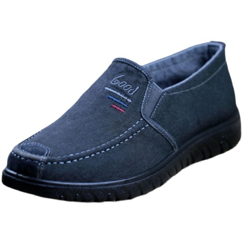 Old Beijing Cloth Shoes Denim balerinke s prozračnim gornjim dijelom, okrugli vrh, ravna peta, PU đon, ljetna svakodnevna obuća