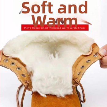 Talvise ohutuse jalanõud ehitusobjektidele, libisemiskindlad, soojendatud fleeceline vooder, terasest varvas, veluur-ülaosa, kummist talla