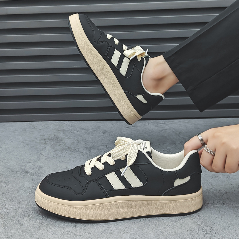 Unisex plátenné tenisky, kórejský štýl, nízky vršok, okrúhla špička, ľahké, vrchný materiál PU, sieťovinová výstelka, vulkanizovaná podrážka