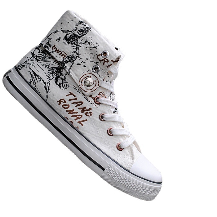 Мъжки високи платнени кецове с връзки, дишащи, платнена горна част, EVA стелка, гумена подметка, кръгъл нос, за пролет и лято