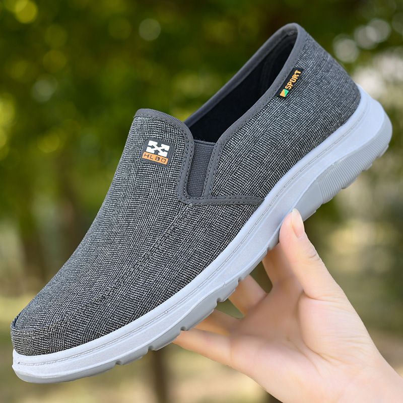 Мъжки канвасови обувки - дишащи, леки, износоустойчиви, нисък профил, кръгъл нос