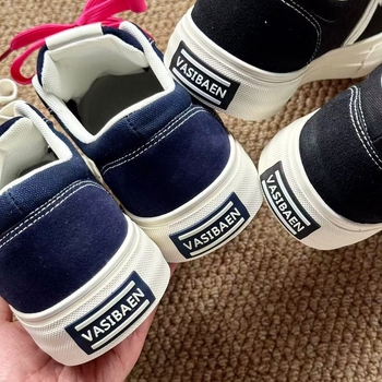 Унисексови платнени кецове - нисък връх, кръгла носка, връзки, вулканизирана гумена подметка