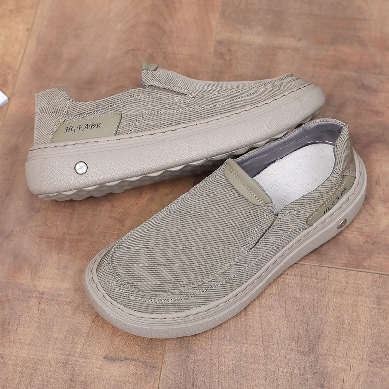 Muške platnene tenisice slip-on, okrugla špička, pamuk gornji dio, EVA đon, niski potpetica