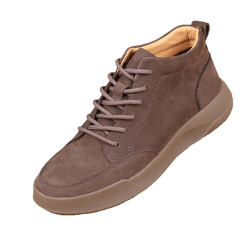 Ghete Martin pentru bărbați, piele de primă mână, vârf rotund, talpă din cauciuc, fermoar pe lateral, stil vintage