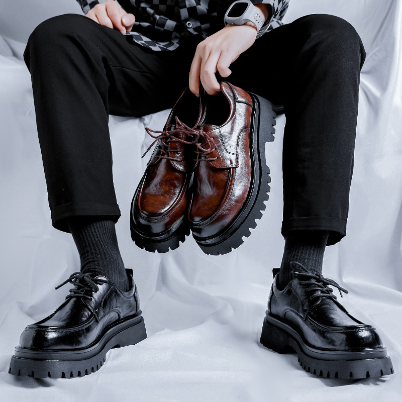 Ghete Chelsea: Martin boots, suprafața PU sintetic, talpă din cauciuc, vârf rotund, toc mic, căptușeală din microfibră, stil lejer de primăvară