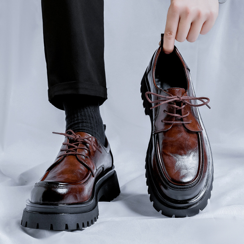 Ghete Chelsea: Martin boots, suprafața PU sintetic, talpă din cauciuc, vârf rotund, toc mic, căptușeală din microfibră, stil lejer de primăvară