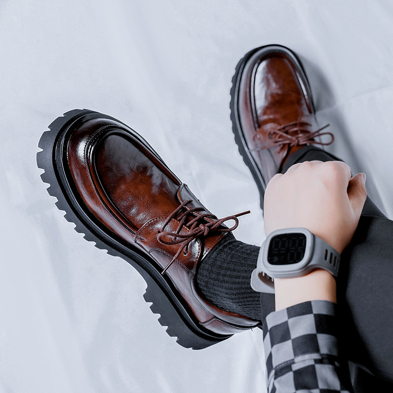 Ghete Chelsea: Martin boots, suprafața PU sintetic, talpă din cauciuc, vârf rotund, toc mic, căptușeală din microfibră, stil lejer de primăvară