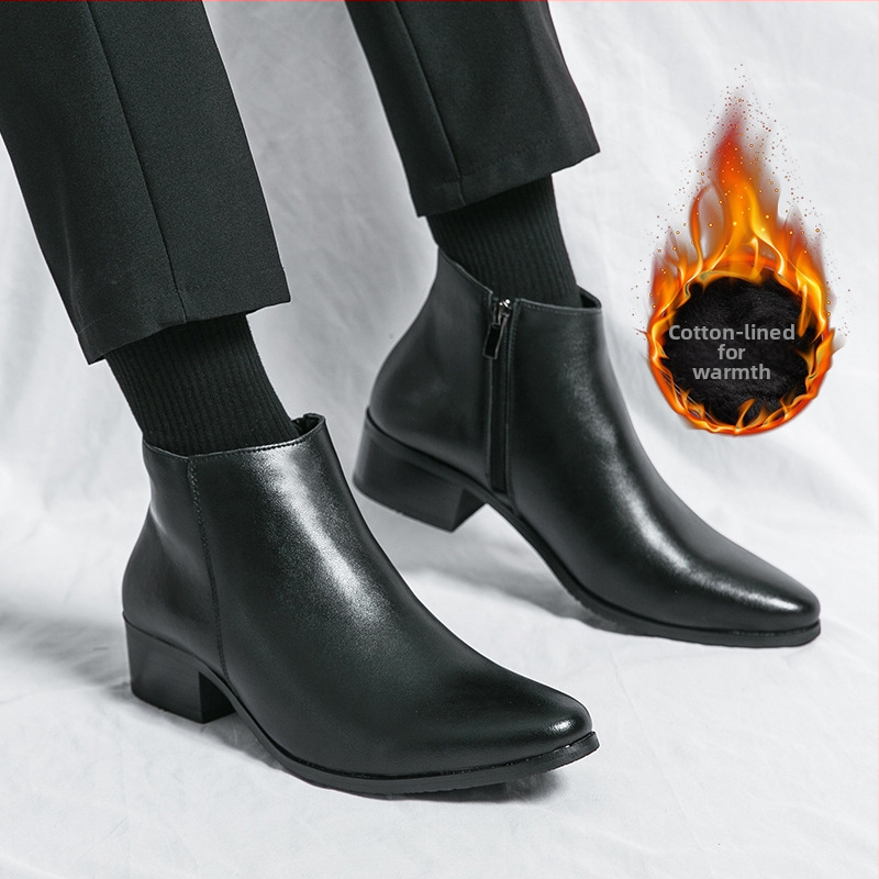 Vīriešu augsti zābaki ar PU augšdaļu, gumijas zole, apaļa purngala, elpojoši un pretslīdes