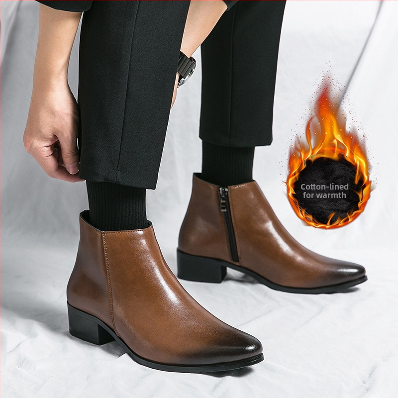 Vīriešu augsti zābaki ar PU augšdaļu, gumijas zole, apaļa purngala, elpojoši un pretslīdes