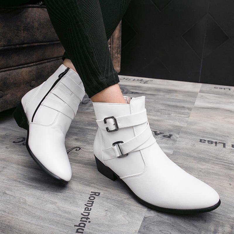 Muške Martin čizme, britanski stil, povećanje visine, protuklizne, tople, PU gornji dio, gumena potplat