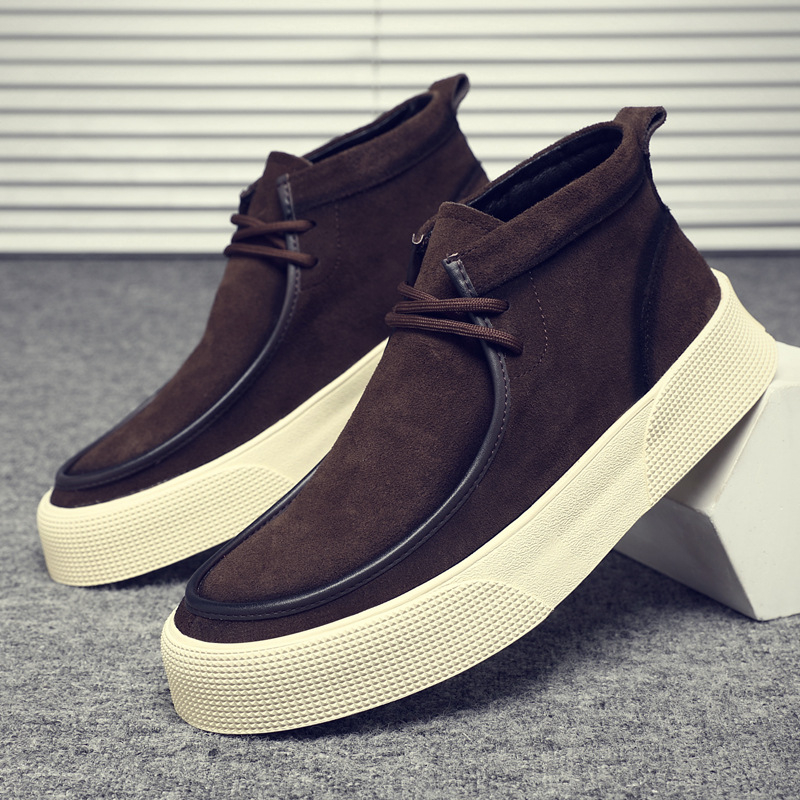 Facing férfi munkabakancs – japán stílusú retro, magas szárú bőrből készült bakancs, mikrofibra bélés, gumitalp