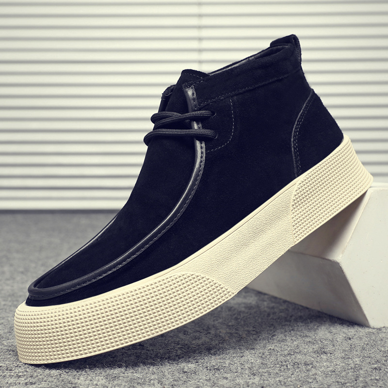 Facing férfi munkabakancs – japán stílusú retro, magas szárú bőrből készült bakancs, mikrofibra bélés, gumitalp