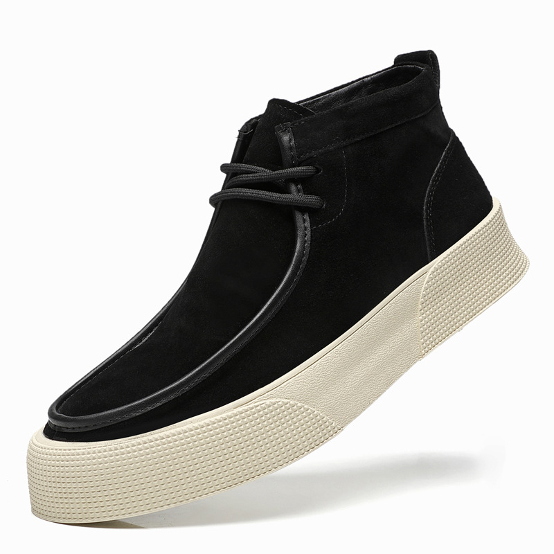 Facing férfi munkabakancs – japán stílusú retro, magas szárú bőrből készült bakancs, mikrofibra bélés, gumitalp