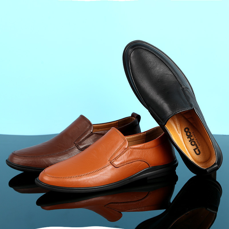 Muški loaferi za poslovne i svakodnevne potrebe, prozračni slip-on, gornji dio od umjetne PU kože, ulošak EVA, đon PVC