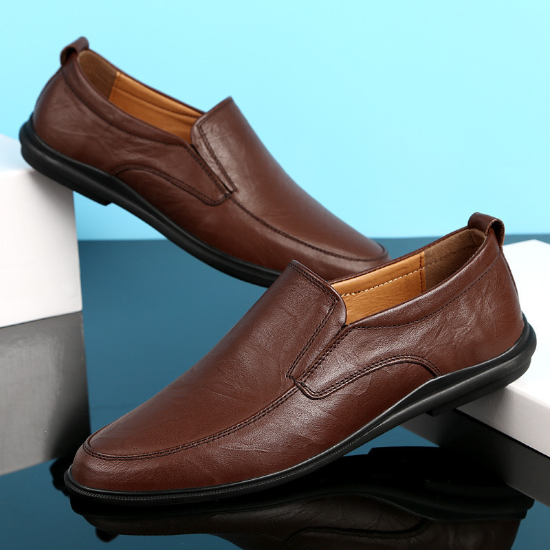 Muški loaferi za poslovne i svakodnevne potrebe, prozračni slip-on, gornji dio od umjetne PU kože, ulošak EVA, đon PVC
