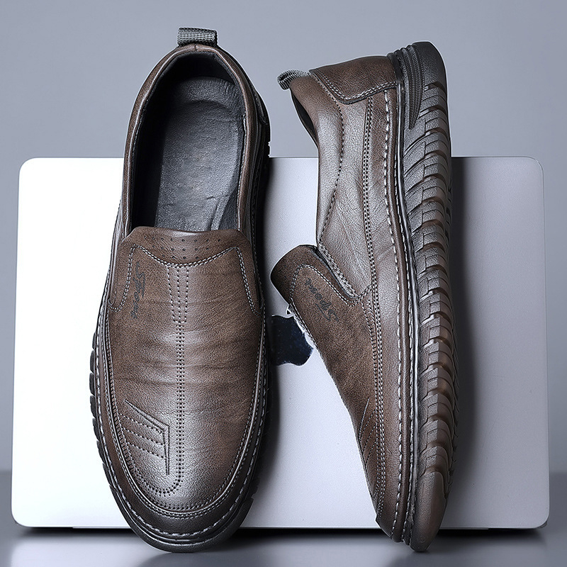 Muške ljetne casual cipele – gornji dio od mikrovlakana, TPR potplat, Slip-on, okrugli vrh