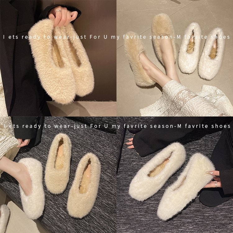 Ženske slip-on loafere s unutarnjim povećanjem visine, gornji dio od velura, fleece podstava, nizak profil
