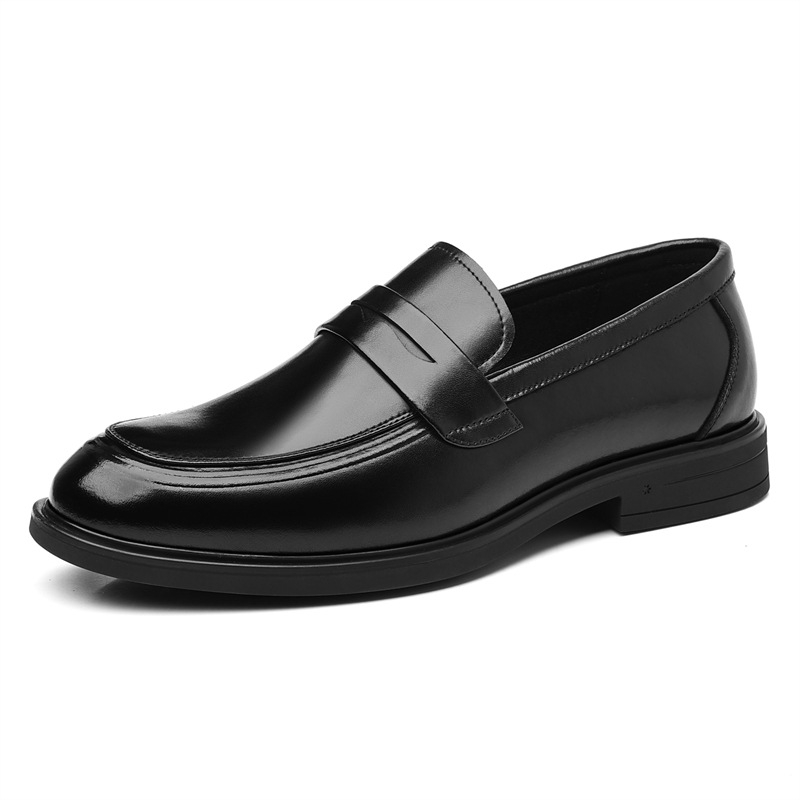Muški loafersi od reciklirane kože, okrugla špička, gumeni potplat, PU ulošak