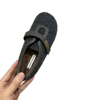 Női téli pamutcipő plüss béléssel, PU felsőrész, gumírozott talp, középső sarok 3-5 cm