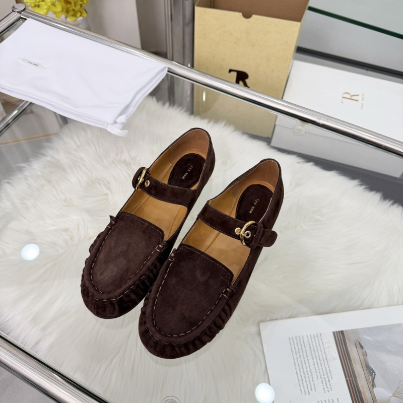 Дамски Mary Jane балеринки с катарама – нисък ток 1–3 см, горна част от овча велур, стелка от овча кожа