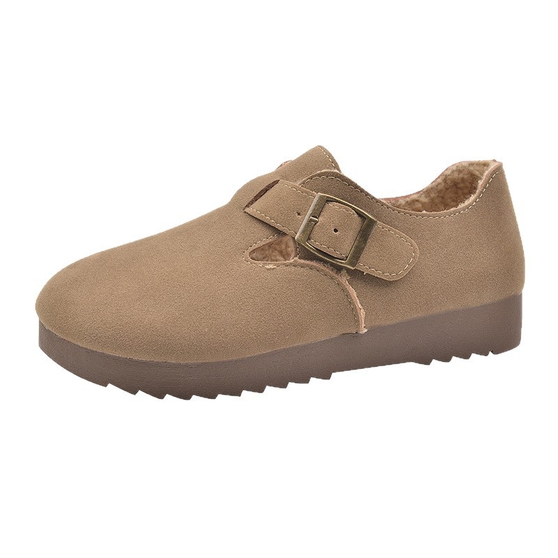 Trudničke papuče s punim pokrivanjem, Birkenstock stil, zima 2025, niski potpetica 1–3 cm, gornji dio od telećeg suedea, unutarnji umjetni pliš, potplat od gume
