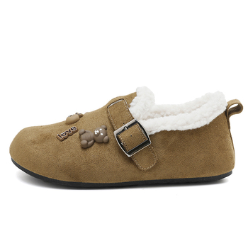 XT-190 zimskih čizama u stilu Birkenstock, ženske zimske cipele s plišanim podstavom, gornji dio od tkanine, EVA uložak, gumeni potplat