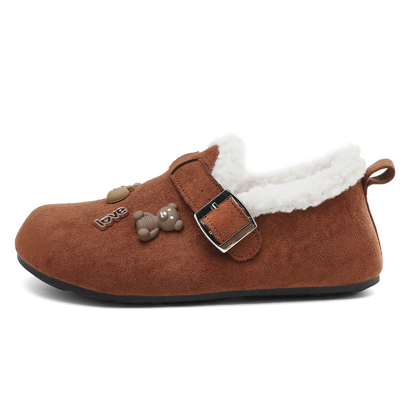 XT-190 zimskih čizama u stilu Birkenstock, ženske zimske cipele s plišanim podstavom, gornji dio od tkanine, EVA uložak, gumeni potplat