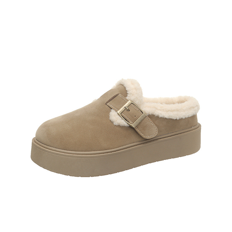 Ženske Birkenstock-stilne loaferice s gornjim dijelom od brušene kože, unutarnja od super vlakna, gumena potplata — niski nart, zimsko izdanje 2025