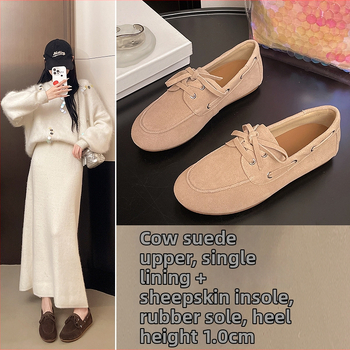 Naiste lehma nahast loaferid ümmarguse ninaga, slip-on, kummist talla, kontsa kõrgus 3-5 cm