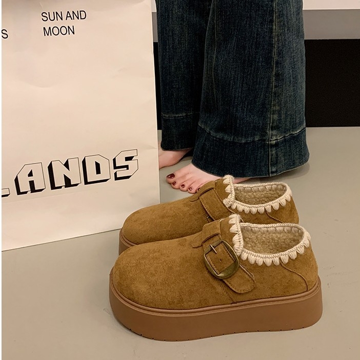 Ženske Birkenstock čizme za zimu s debelom potplatom, umjetna kratka krzna, vezanje, zimska toplina
