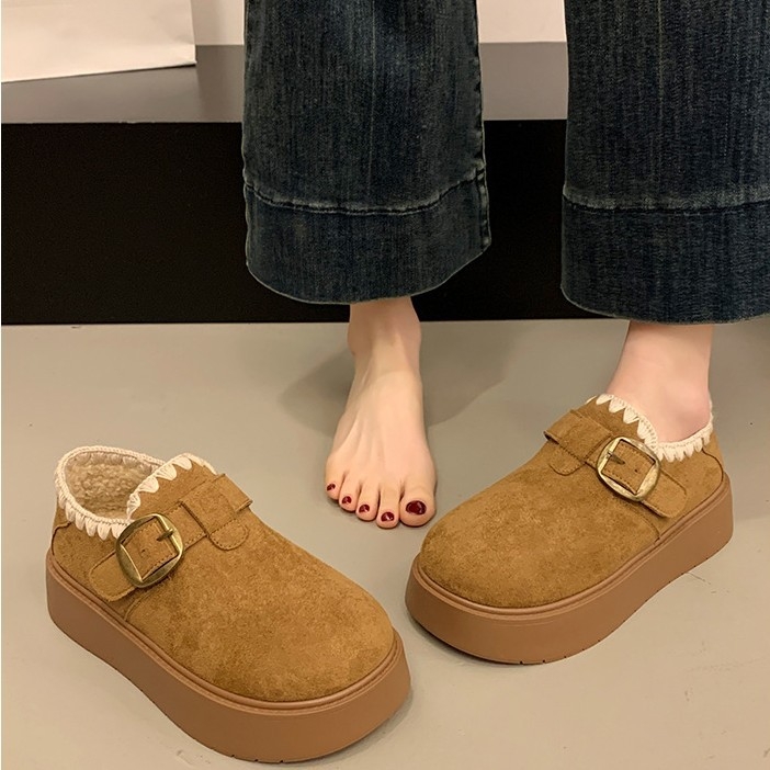 Ženske Birkenstock čizme za zimu s debelom potplatom, umjetna kratka krzna, vezanje, zimska toplina