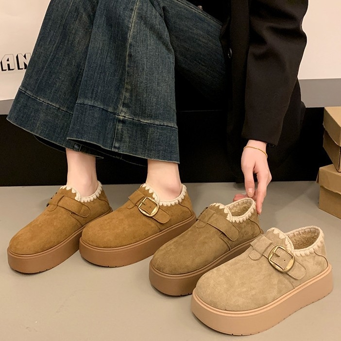 Ženske Birkenstock čizme za zimu s debelom potplatom, umjetna kratka krzna, vezanje, zimska toplina