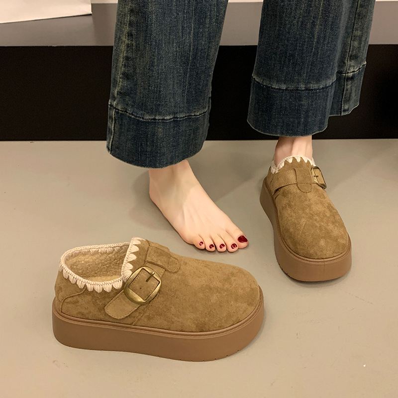 Ženske Birkenstock čizme za zimu s debelom potplatom, umjetna kratka krzna, vezanje, zimska toplina