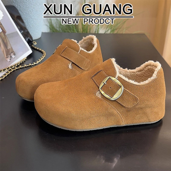 Ženski kožni loaferi s debelom potplatom, unutarnje povećanje visine, pliš podstava, latex uložak