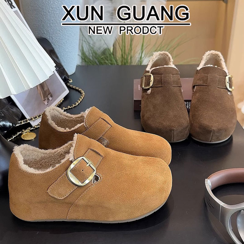 Ženski kožni loaferi s debelom potplatom, unutarnje povećanje visine, pliš podstava, latex uložak