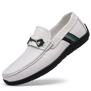 Мъжки обувки Bean Shoes – Горна част: кожа от първи слой телешка кожа, Подметка: гума, Нос: кръгъл, Стелка: кожа от първи слой свинска кожа, Пролет