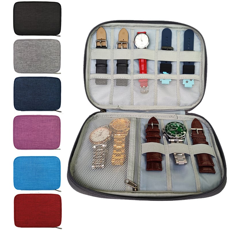 Torba za skladištenje remena za satove, oblik torbe, najlon, višenamjenska, pogodna za putovanja i skladištenje u spavaćoj sobi