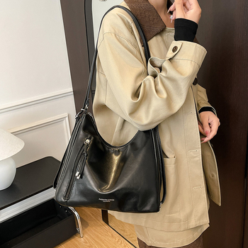 Višenamjenski pretvorljivi ruksak - PU materijal, vodoravni kvadratni oblik, zatvaranje na zip, poliester podstava, ulični stil