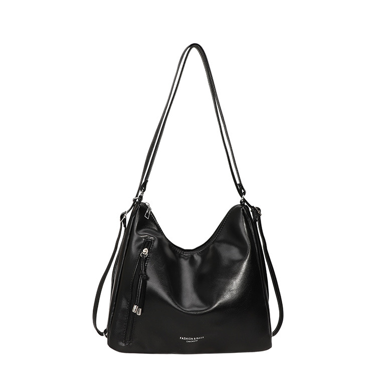 Višenamjenski pretvorljivi ruksak - PU materijal, vodoravni kvadratni oblik, zatvaranje na zip, poliester podstava, ulični stil