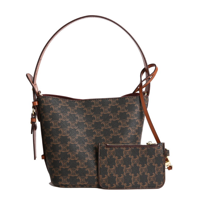 Ovalna PU torba – ulični stil, magnetsko zatvaranje, poliester podstava, dvostruki remeni, košarica/crossbody funkcija