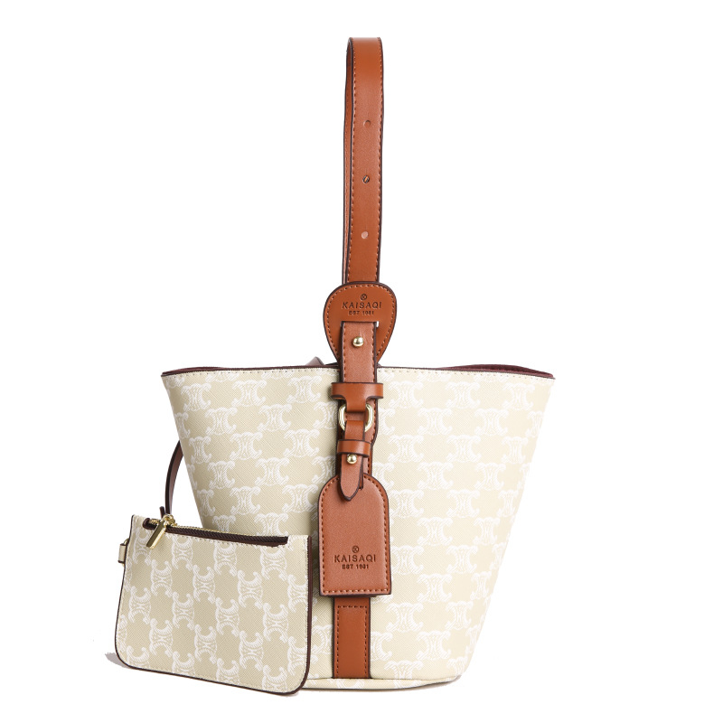 Ovalna PU torba – ulični stil, magnetsko zatvaranje, poliester podstava, dvostruki remeni, košarica/crossbody funkcija