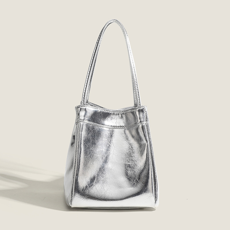 Chovant bucket bag, gradski minimalistički stil, PU materijal, poliester podstava, magnetsko zatvaranje, unutarnja džep